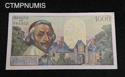 ,BILLET,1000,FRANCS,RICHELIEU,1953,