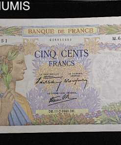 ,BILLET,500,FRANCS,LA,PAIX,1940,SUP,