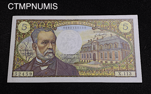 ,BILLET,5,FRANCS,PASTEUR,1969,SPL,