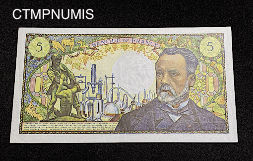 ,BILLET,5,FRANCS,PASTEUR,1969,SPL,