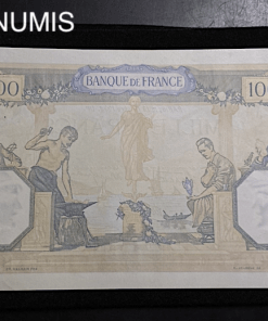 ,BILLET,1000,FRANCS,CERES,MERCURE,1938,