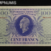 ,BILLET,100,FRANCS,TRESOR,CENTRAL,1943,