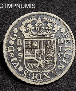 ,MONNAIE,ESPAGNE,2,REALES,ARGENT,1758,SEVILLE,