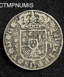 ,MONNAIE,ESPAGNE,2,REALES,ARGENT,1737,SEVILLE,