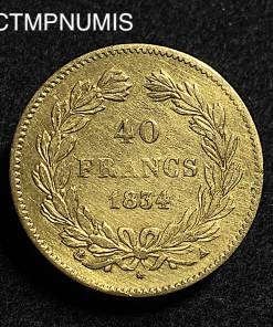 ,MONNAIE,40,FRANCS,OR,LOUIS,PHILIPPE,1834,