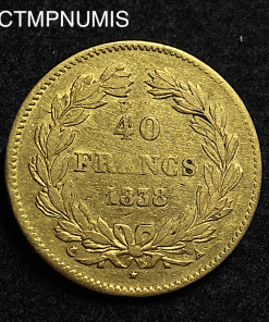 ,MONNAIE,ROYALE,40,FRANCS,OR,LOUIS,PHILIPPE,1838,