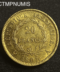 ,MONNAIE,20,FRANCS,OR,NAPOLEON,1807,