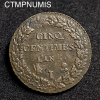 ,MONNAIE,5,CENTIMES,DUPRE,AN,5,I,LIMOGES,