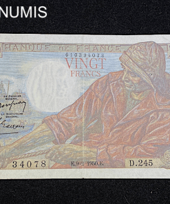 ,BILLET,20,FRANCS,PECHEUR,1950,