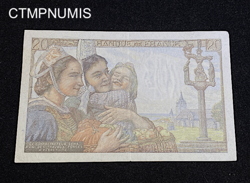 ,BILLET,20,FRANCS,PECHEUR,1950,