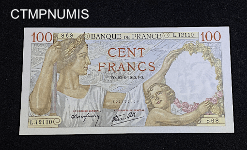 ,BILLET,100,FRANCS,SULLY,1940,NEUF,