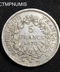 ,MONNAIE,5,FRANCS,ARGENT,HERCULE,1870,