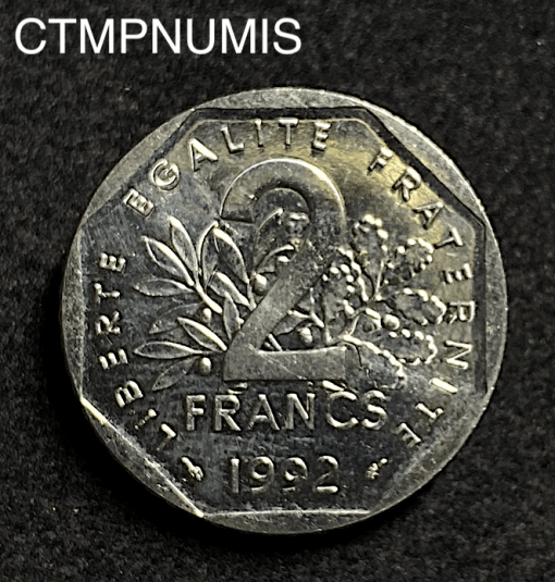 ,MONNAIE,2,FRANCS,SEMEUSE,1992,SPL,