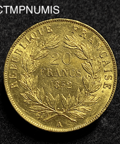 ,MONNAIE,20,FRANCS,OR,LOUIS,NAPOLEON,1852,SUP,