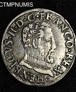 ,1/2,TESTON,ARGENT,HENRI,II,1558,TOULOUSE,