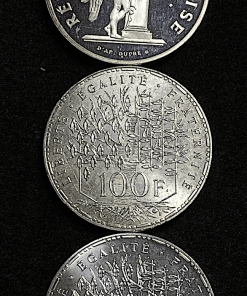 ,MONNAIE,100,FRANCS,ARGENT,1985,1989,