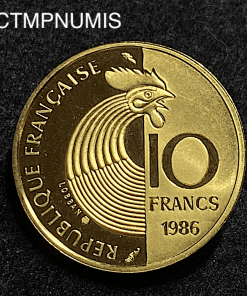 ,MONNAIE,10,FRANCS,SCHUMAN,OR,1986,BE,