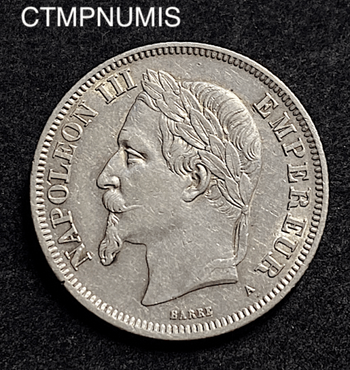 ,MONNAIE,EMPIRE,2,FRANCS,ARGENT,NAPOLEON,1869,