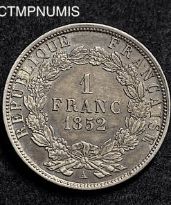 ,MONNAIE,1,FRANC,ARGENT,NAPOLEON,1852,