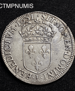 ,1/2,ECU,ARGENT,LOUIS,XIV,MECHE,1652,LIMOGES,