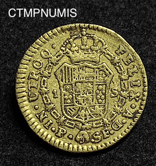 ,MONNAIE,COLOMBIE,1,ESCUDO,OR,1790,POPAYAN,