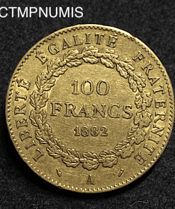 ,MONNAIE,100,FRANCS,OR,GENIE,1882,