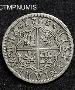 ,MONNAIE,ESPAGNE,1,REAL,ARGENT,1765,MADRID,