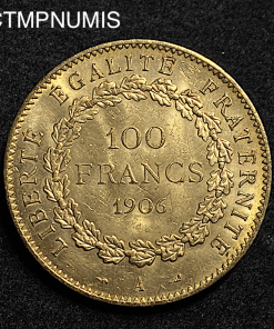 ,MONNAIE,100,FRANCS,OR,GENIE,1906,