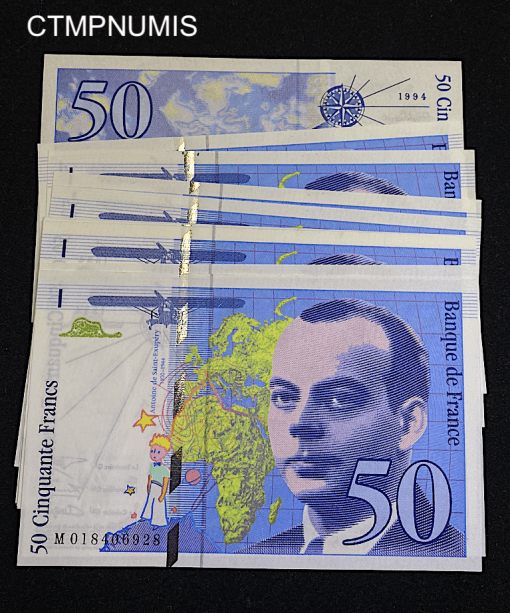 ,BILLET,50,FRANCS,SAINT,EXUPERY,1994,NEUF,