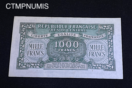 ,BILLET,FRANCE,1000,FRANCS,TRESOR,1945,