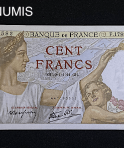 ,BILLET,FRANCE,100,FRANCS,SULLY,1941,NEUF,