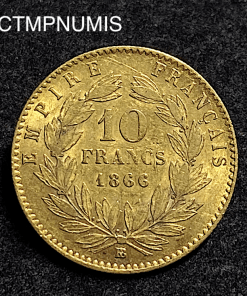 ,10,FRANCS,OR,NAPOLEON,1866,STRASBOURG,