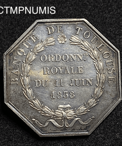 ,JETON,ARGENT,BANQUE,TOULOUSE,1838,