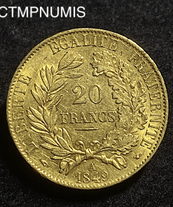 ,MONNAIE,20,FRANCS,OR,CERES,1849,