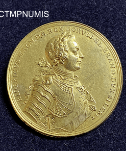 ,MEDAILLE,PRUSSE,SIEGE,PRAGUE,1757,FREDERIC,