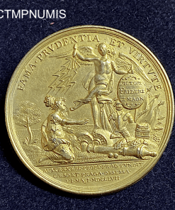 ,MEDAILLE,PRUSSE,SIEGE,PRAGUE,1757,FREDERIC,