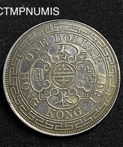 ,MONNAIE,HONG,KONG,1,DOLLAR,ARGENT,1867,