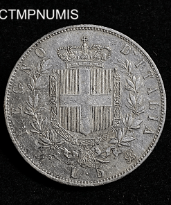 ,MONNAIE,ITALIE,5,LIRE,ARGENT,1864,NAPLES,