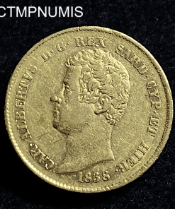 ,MONNAIE,ITALIE,20,LIRE,OR,1838,GENES,