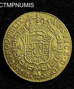 ,MONNAIE,ESPAGNE,4,ESCUDOS,OR,1791,MADRID,