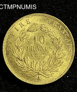 ,MONNAIE,10,FRANCS,OR,NAPOLEON,1857,