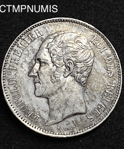 ,MONNAIE,BELGIQUE,5,FRANCS,ARGENT,1865,