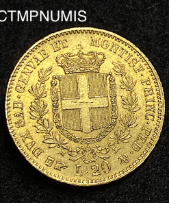 ,MONNAIE,ITALIE,20,LIRE,OR,1861,TURIN,