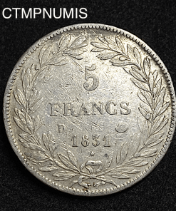 ,5,FRANCS,ARGENT,1831,D,LYON,