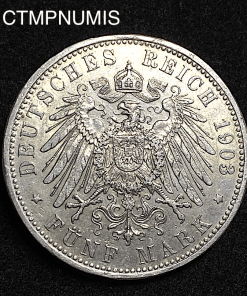 ,MONNAIE,BAVIERE,5,MARK,ARGENT,1903,