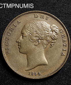 ,MONNAIE,ROYAUME,UNI,PENNY,1854,VICTORIA,