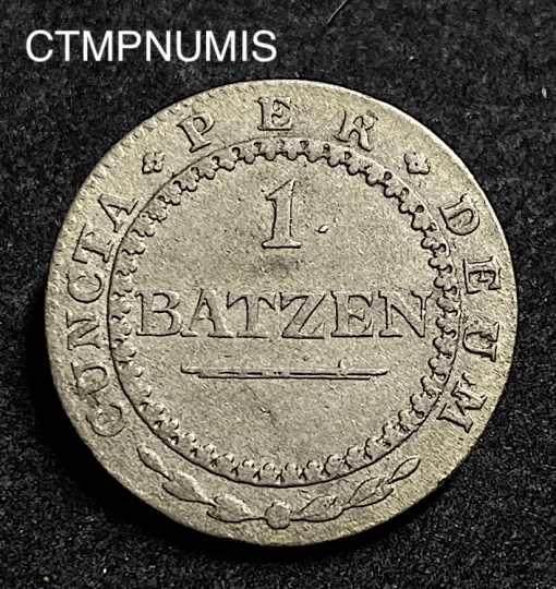 ,MONNAIE,SUISSE,BATZEN,SOLOTHURN,1722,