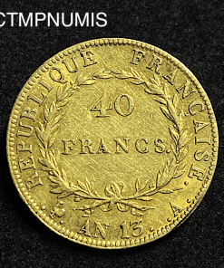 ,MONNAIE,40,FRANCS,OR,NAPOLEON,AN,13,