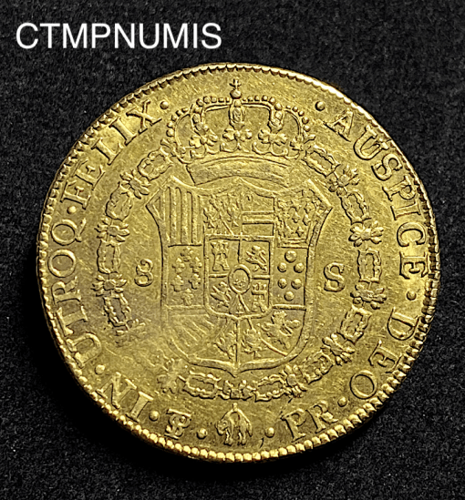 ,MONNAIE,BOLIVIE,8,ESCUDOS,OR,1788,POTOSI,