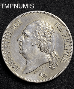 ,MONNAIE,5,FRANCS,ARGENT,LOUIS,XVIII,1823,L,BAYONNE,